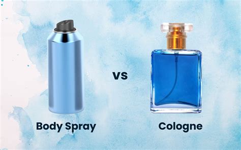 cologne vs body spray.